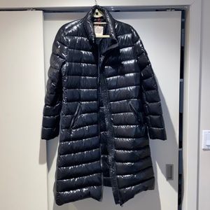 Moncler - Moka Shiny Fitted Puffer Coat
